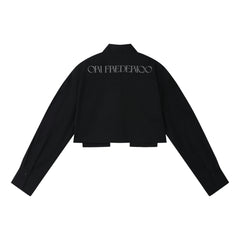 ORI FREDERIQO W CROP SHIRT-BLACK