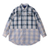 ORI FREDERIQO OF PATCHWORK SHIRT-BLUE