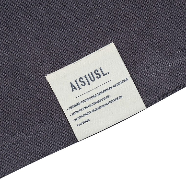 A[S]USL GOOD VIEW TEE-CHARCOAL