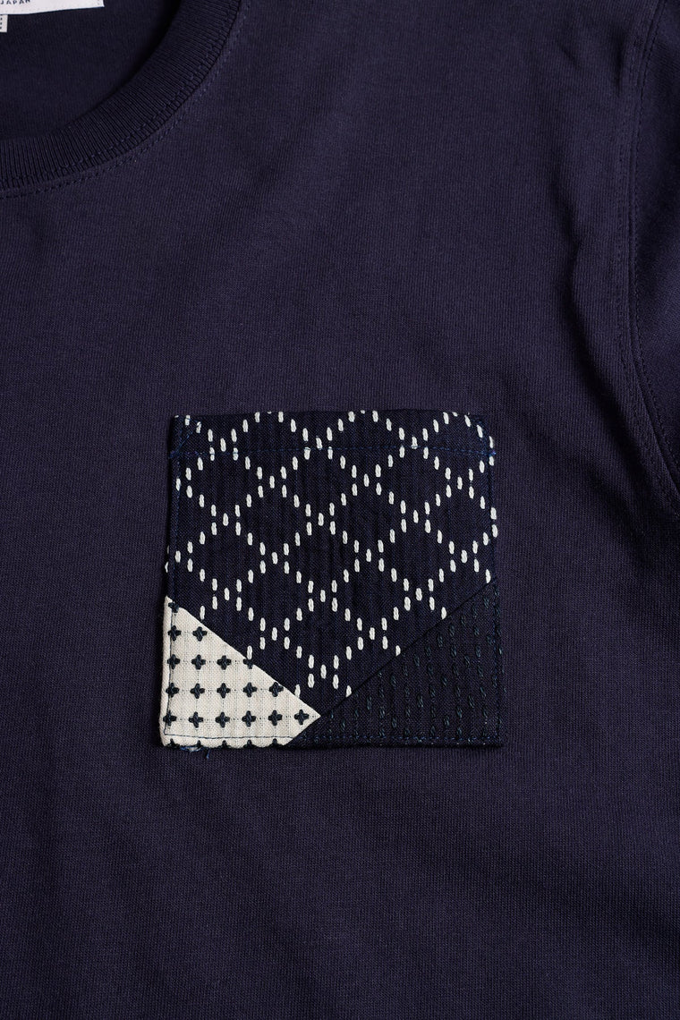 FUNDAMENTAL ORIGAMI TEE-NAVY