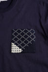 FUNDAMENTAL ORIGAMI TEE-NAVY