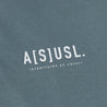 A[S]USL PATCHWORK L/S POLO SHIRT-SLATE