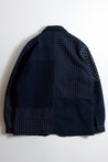 FUNDAMENTAL PATCHWORK SPORT JACKET RINSE-INDIGO