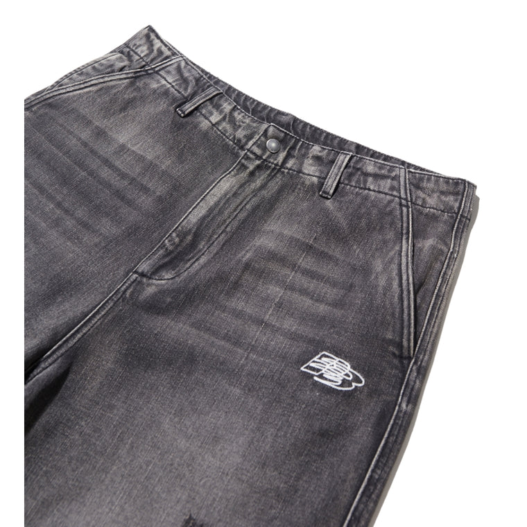 PUBLISH PB RACING WASHED DENIM PANTS-BLACK