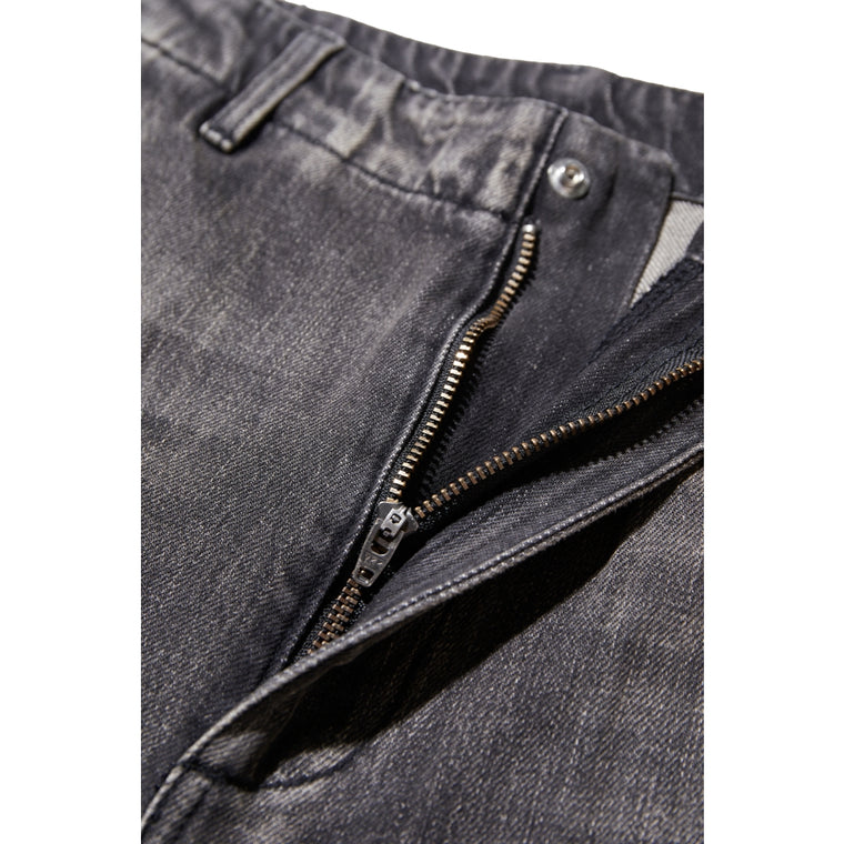 PUBLISH PB RACING WASHED DENIM PANTS-BLACK