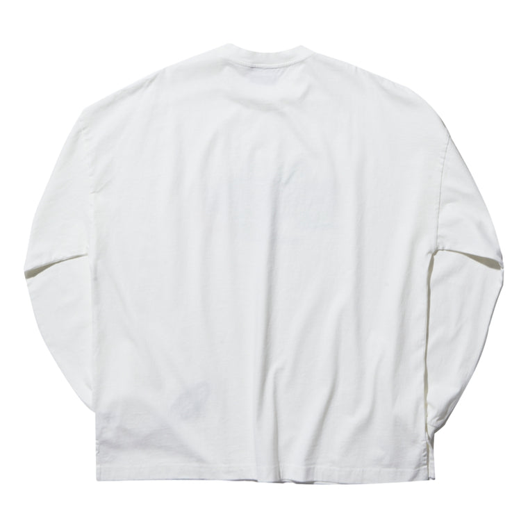 PUBLISH PB RACING WASHED L/S TEE-WHITE