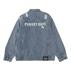 NEUTRAL SOCIETY PERFECT DAYS OVERSIZE  DENIM JACKET-BLUE DENIM