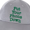 A[S]USL PHONE DOWN DAD CAP-LIGHT GREY