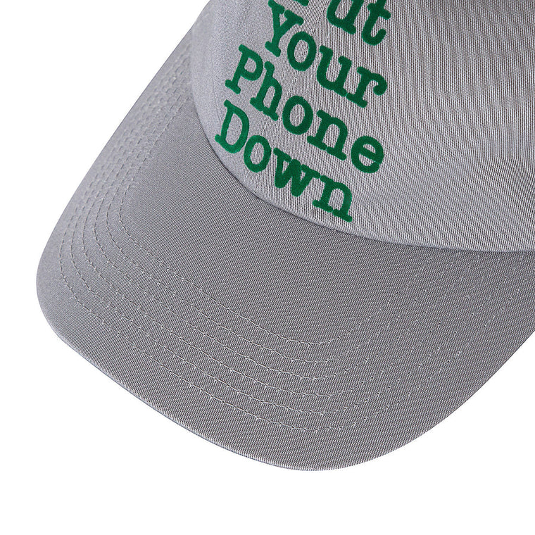 A[S]USL PHONE DOWN DAD CAP-LIGHT GREY