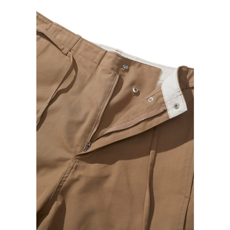 PUBLISH PLEAT CHINO SHORTS-KHAKI