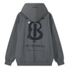 ORI FREDERIQO PRINTED HOODED SWEATSHIRT-GREY