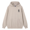 ORI FREDERIQO PRINTED HOODED SWEATSHIRT-KHAKI