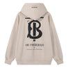 ORI FREDERIQO PRINTED HOODED SWEATSHIRT-KHAKI