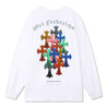 ORI FREDERIQO PRINTED LONG SLEEVE T-SHIRT-WHITE