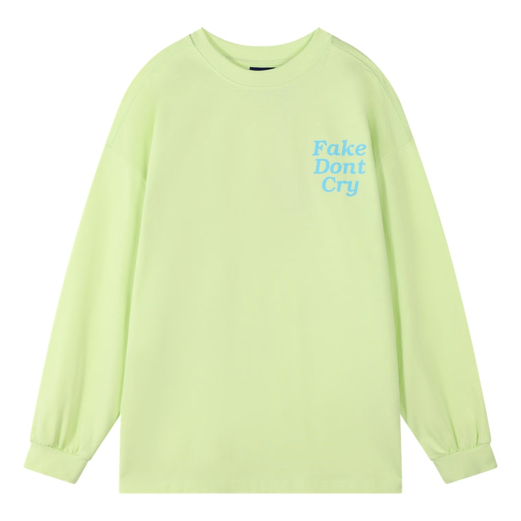 ORI FREDERIQO PRINTED LONG SLEEVE T-SHIRT-GREEN