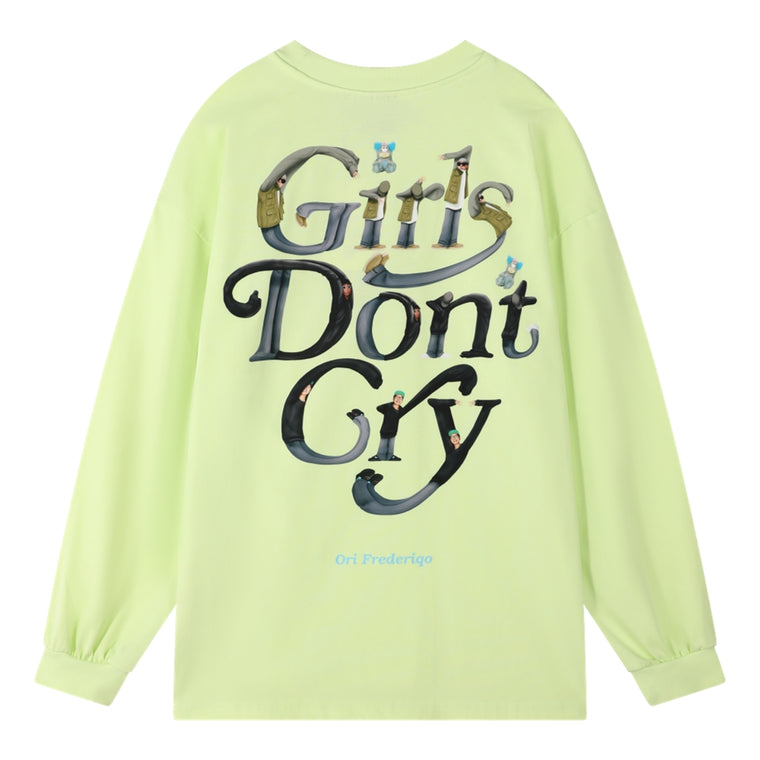 ORI FREDERIQO PRINTED LONG SLEEVE T-SHIRT-GREEN