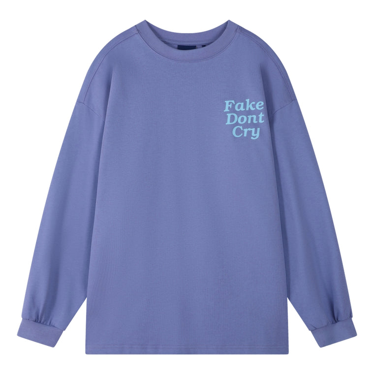 ORI FREDERIQO PRINTED LONG SLEEVE T-SHIRT-PURPLE