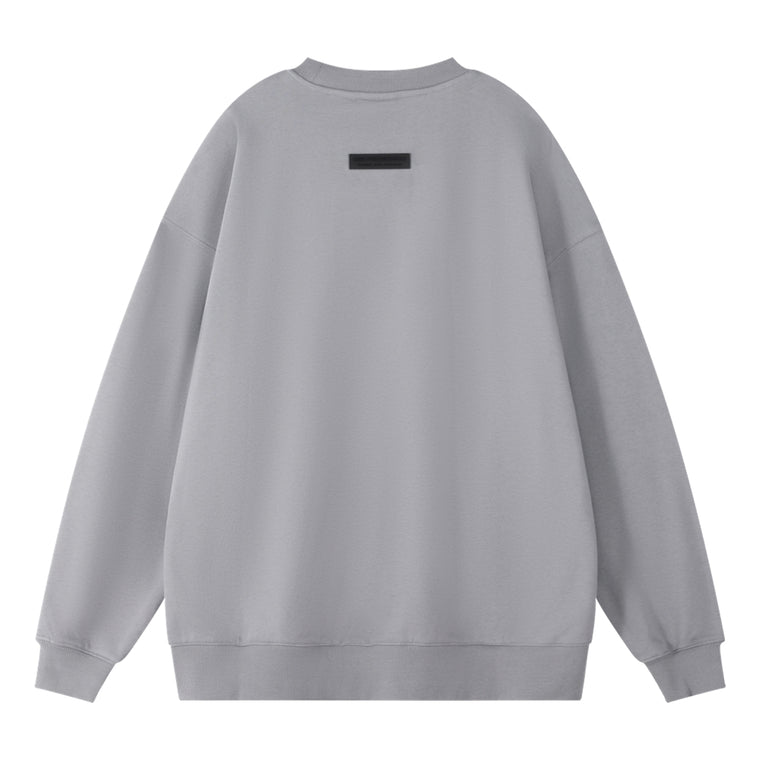 ORI FREDERIQO PRINTED SLIT HOODED SWEATSHIRT-GREY