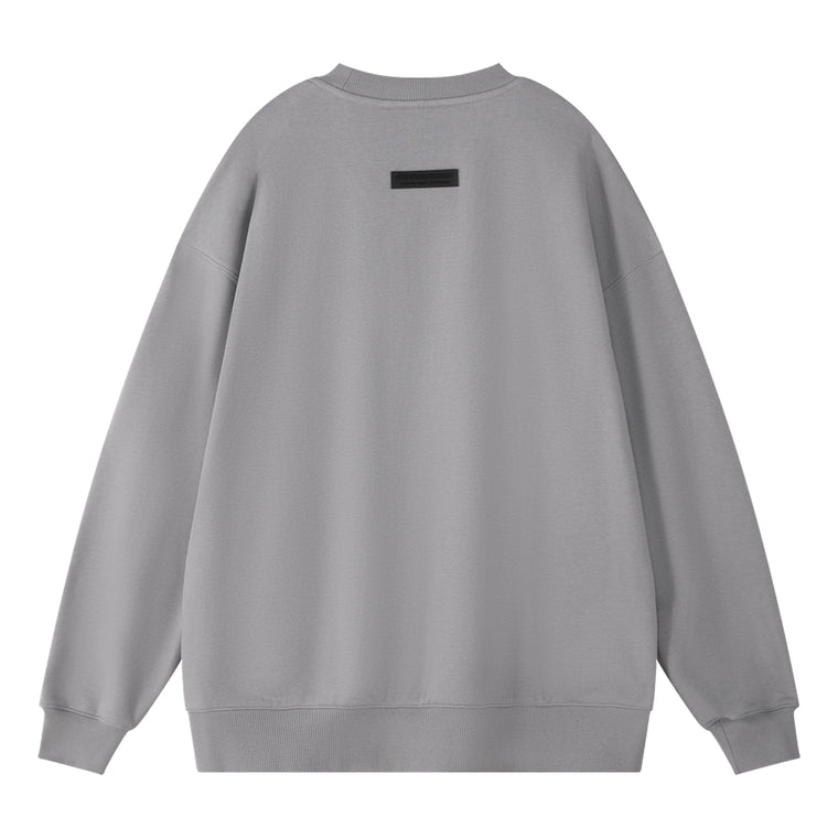 ORI FREDERIQO PRINTED SLIT SWEATSHIRT-GREY