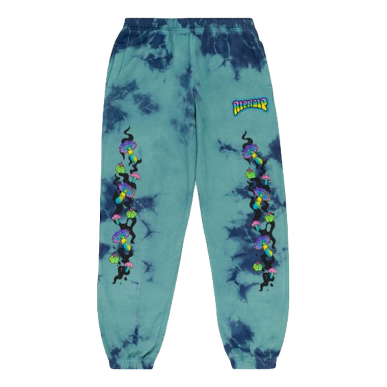 RIPNDIP PSYCHEDELIC GARDEN SWEATPANTS-NAVY