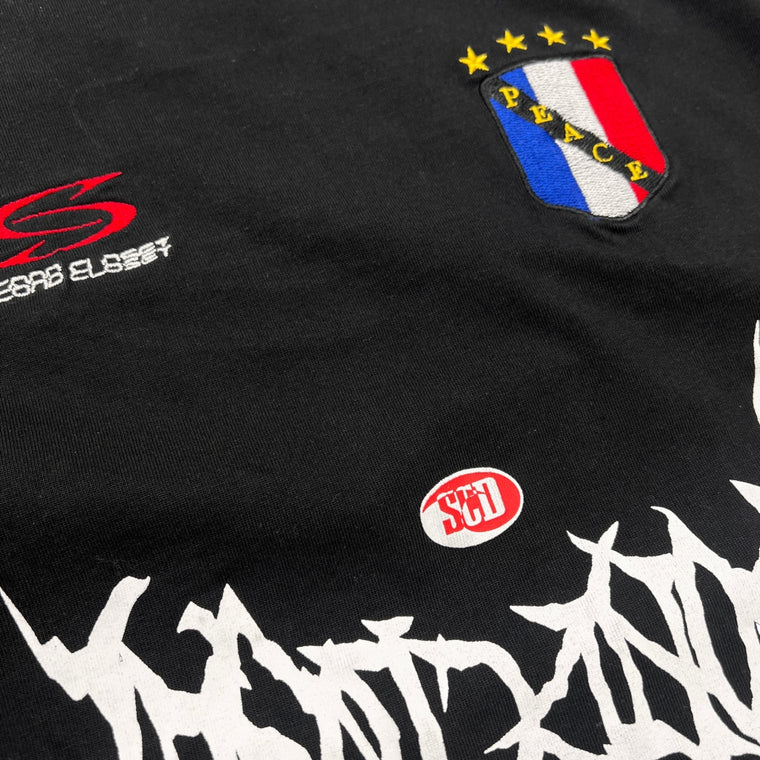 2ND CLOSET PUNK JERSEY WASHED T-SHIRT-BLACK