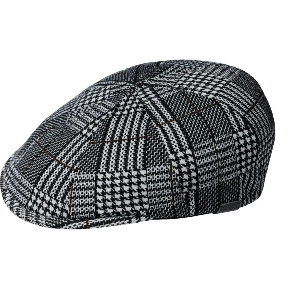 KANGOL PATTERN FLEXFIT CAP-BLACK PLAID - Popcorn Store