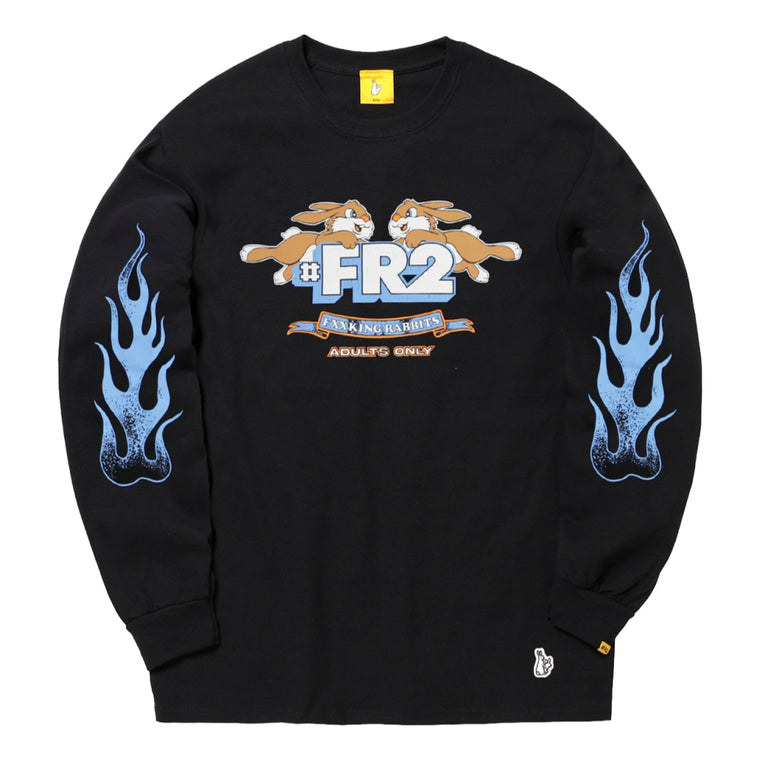 #FR2 RABBITS L/S T-SHIRT[FRC2981]-BLACK