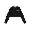 A[S]USL REFLECTIVE LOGO CROPPED LONG TEE-BLACK