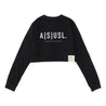 A[S]USL REFLECTIVE LOGO CROPPED LONG TEE-BLACK