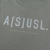 A[S]USL REFLECTIVE LOGO CROPPED LONG TEE-GREY