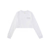 A[S]USL REFLECTIVE LOGO CROPPED LONG TEE-WHITE