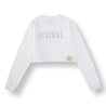 A[S]USL REFLECTIVE LOGO CROPPED LONG TEE-WHITE