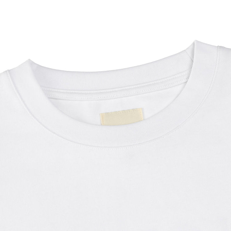 A[S]USL REFLECTIVE LOGO CROPPED LONG TEE-WHITE