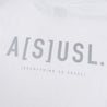 A[S]USL REFLECTIVE LOGO CROPPED LONG TEE-WHITE