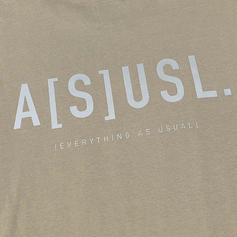 A[S]USL REFLECTIVE LOGO LONG TEE-BEIGE