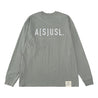 A[S]USL REFLECTIVE LOGO LONG TEE-LIGHT GREY