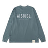 A[S]USL REFLECTIVE LOGO LONG TEE-SLATE