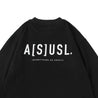 A[S]USL REFLECTIVE LOGO LONG TEE-BLACK