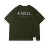 A[S]USL REFLECTIVE LOGO TEE-OLIVE