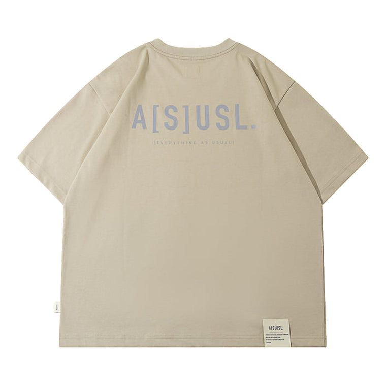 A[S]USL REFLECTIVE LOGO TEE-SAND