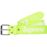 SUPREME REPEAT LEATHER BELT-YELLOW