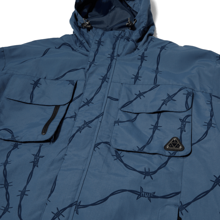 HUF RESERVOIR JACKET-OIL BLUE