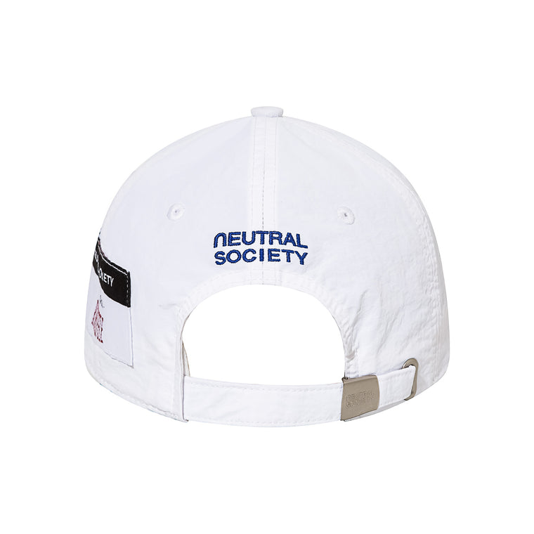 NEUTRAL SOCIETY RESHUFFLE DAD CAP-WHITE