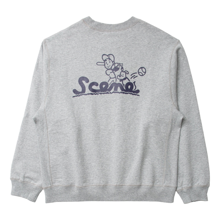 SCENE BY ICE FIRE REVERSIBLE SWEATER-GREY