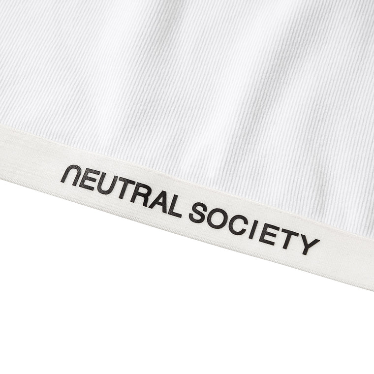 NEUTRAL SOCIETY RIBBED CROPPED TANK TOP-WHITE