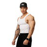 TEAMJOINED RIBBED TANK-IVORY WHITE