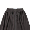 NEUTRAL SOCIETY RIB KNITTED ZIPPER SKIRT-DARK GREY