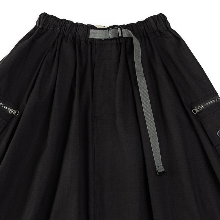 A[S]USL RIPSTOP CARGO SKIRT-BLACK