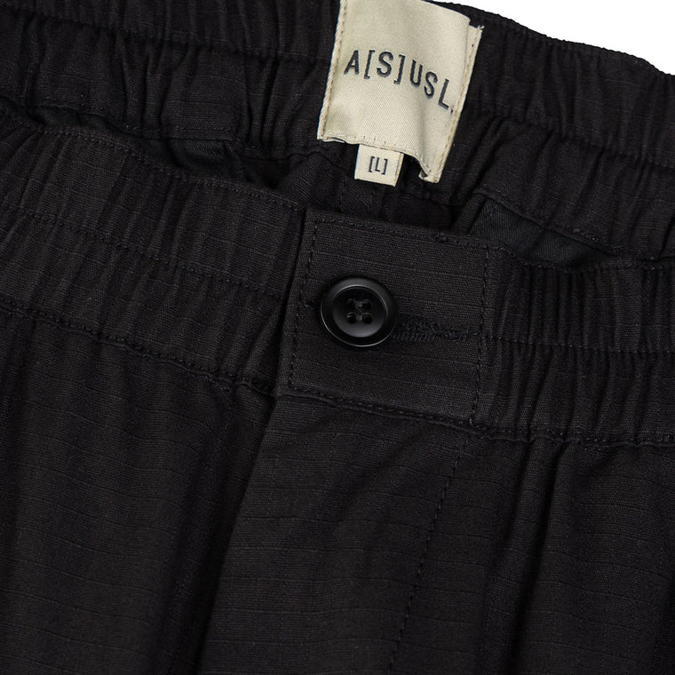 A[S]USL RIPSTOP FOUR POCKET CARGO PANTS-BLACK