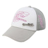 ROSEMAESE ROSE PIN BASEBALL CAP-GREY